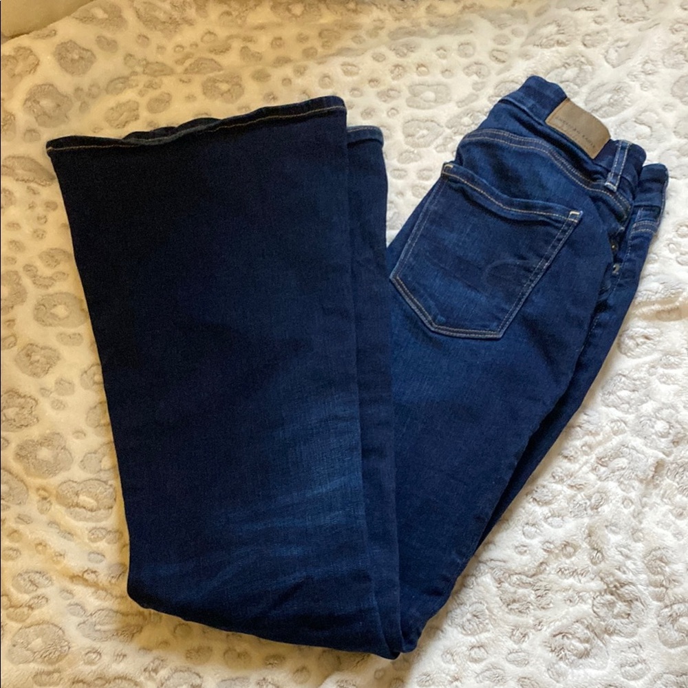 AMERICAN EAGE Dark Blue Denim BootcutJeans